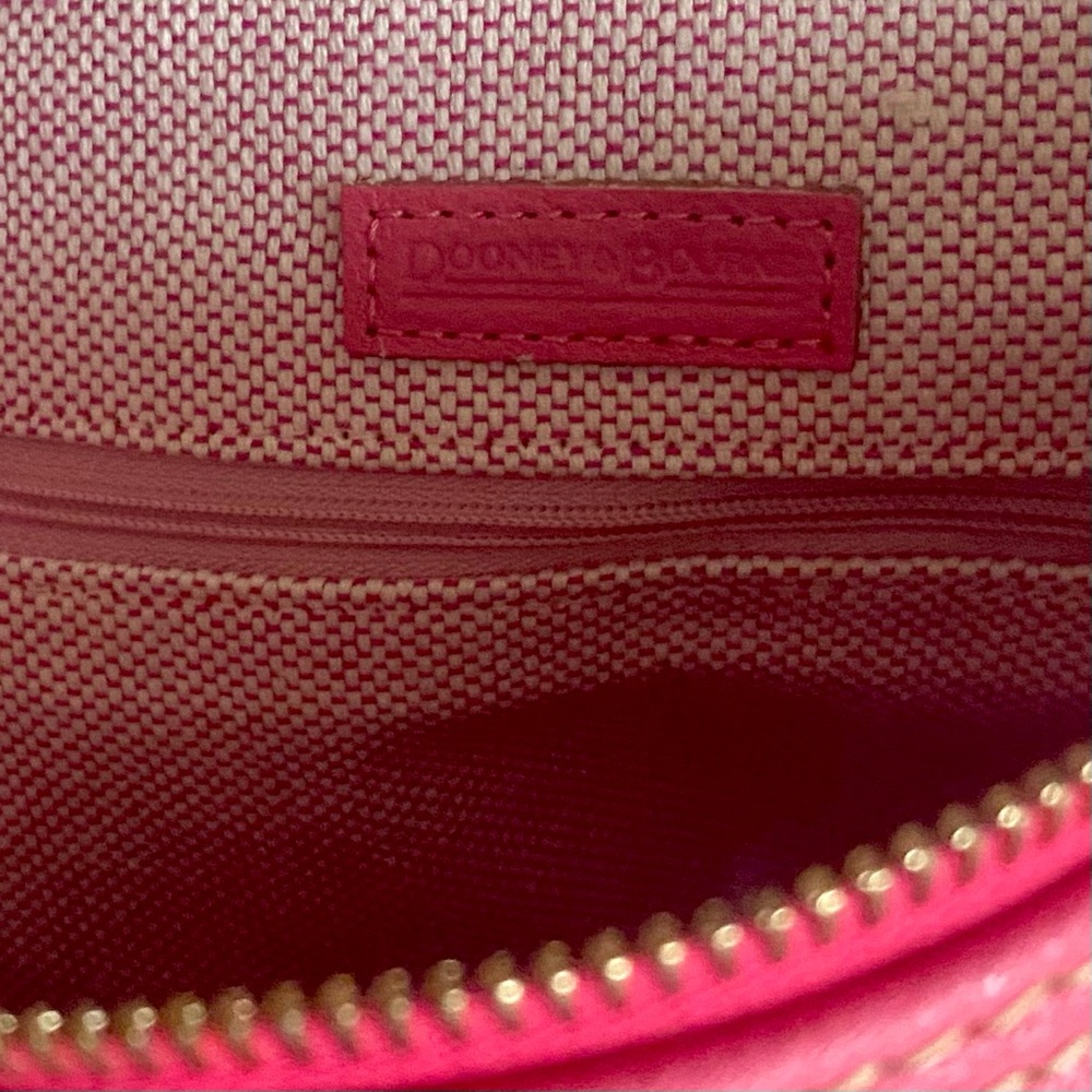 Dooney & Bourke Pink Leather Shoulder Bag - Picture 7 of 13